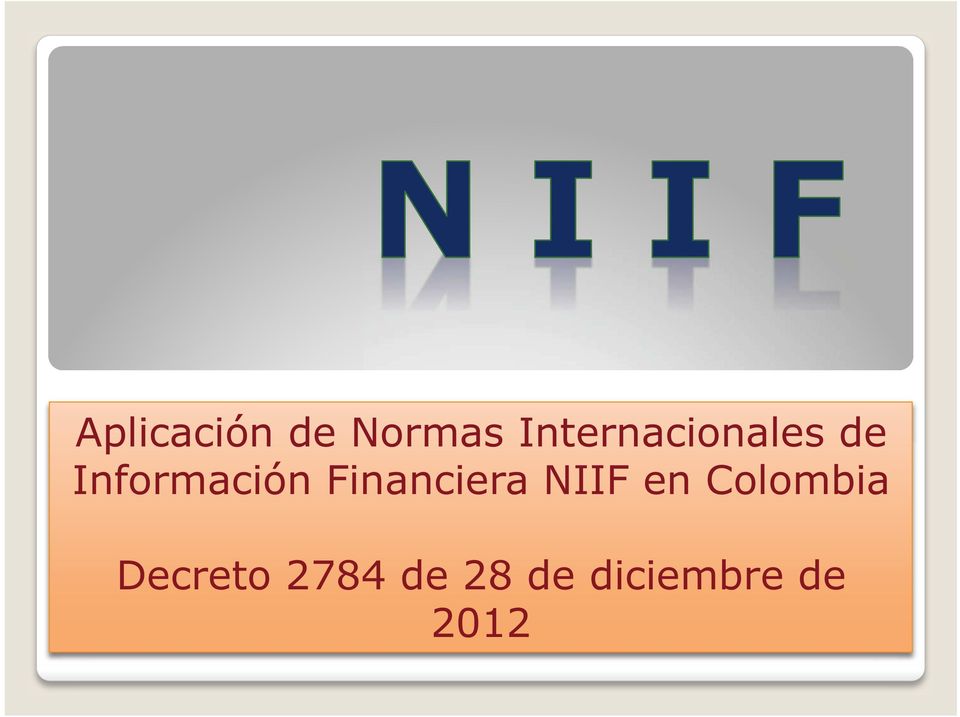 Información Financiera NIIF