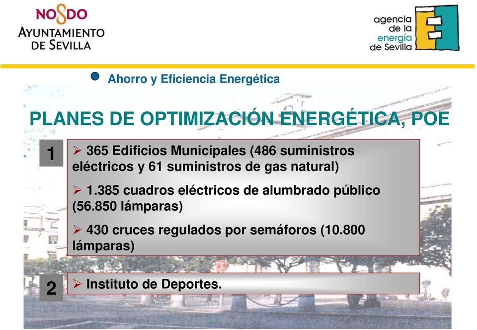 gas natural) 1.385 cuadros eléctricos de alumbrado público (56.