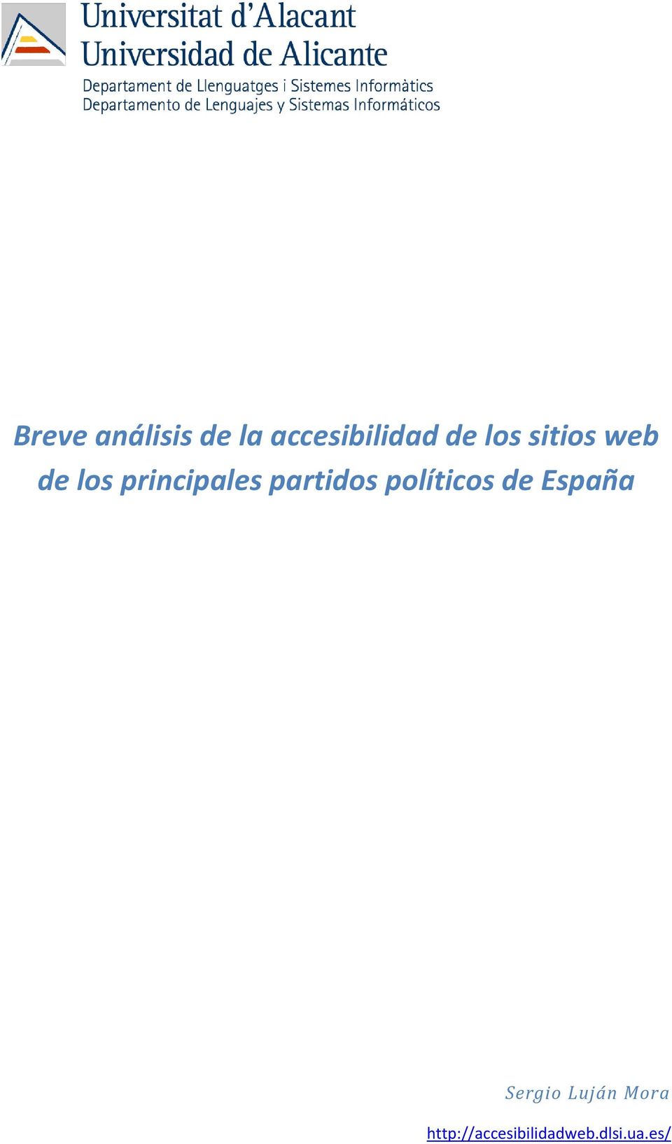 partidos políticos de España Sergio