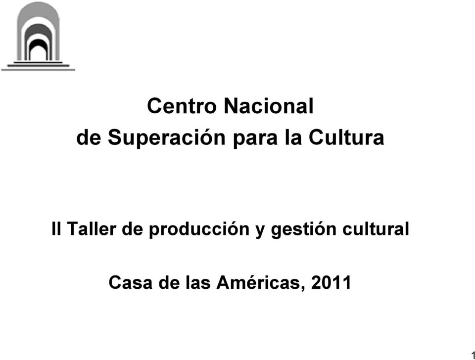 producción y gestión cultural