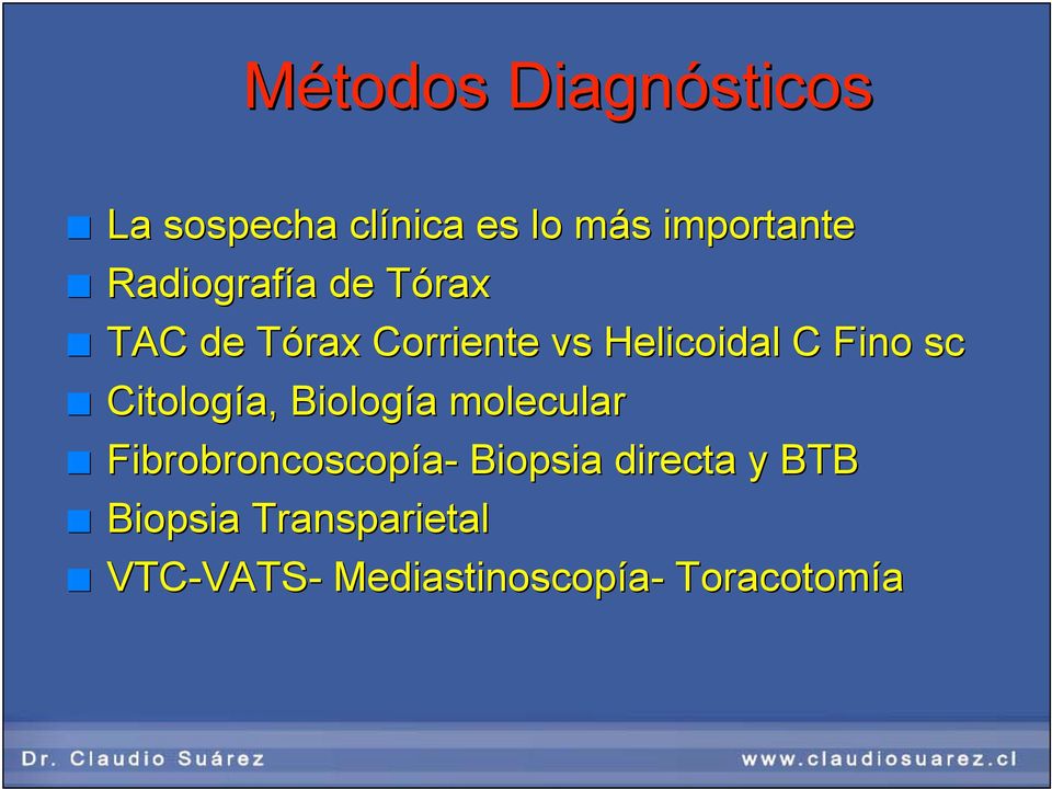sc Citología, Biología molecular Fibrobroncoscopía- Biopsia