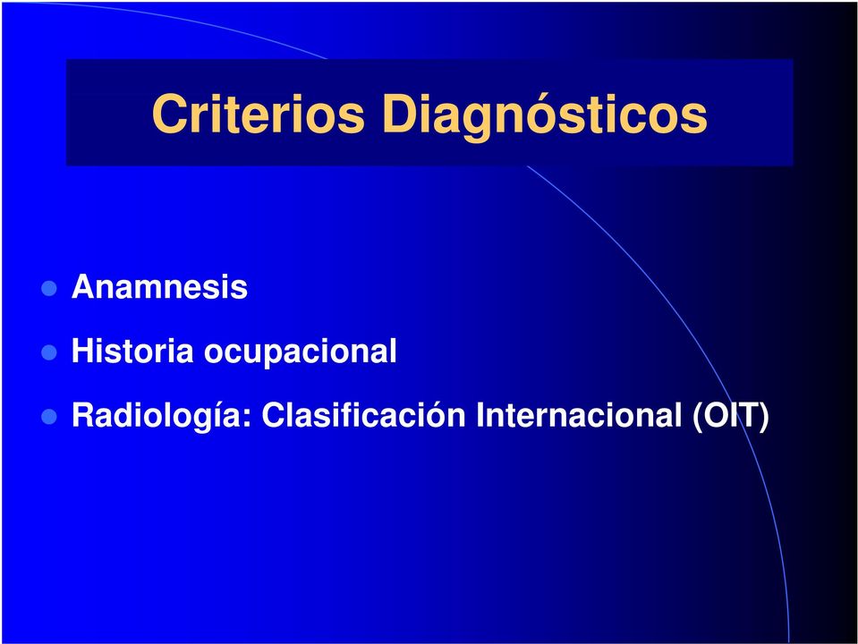 ocupacional Radiología: