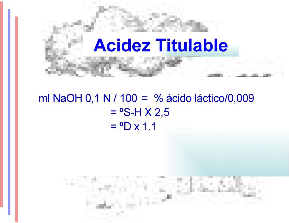 ácido láctico/0,009