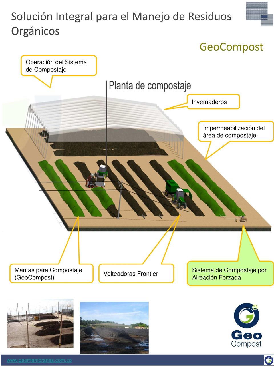 Impermeabilización del área de compostaje Mantas para Compostaje