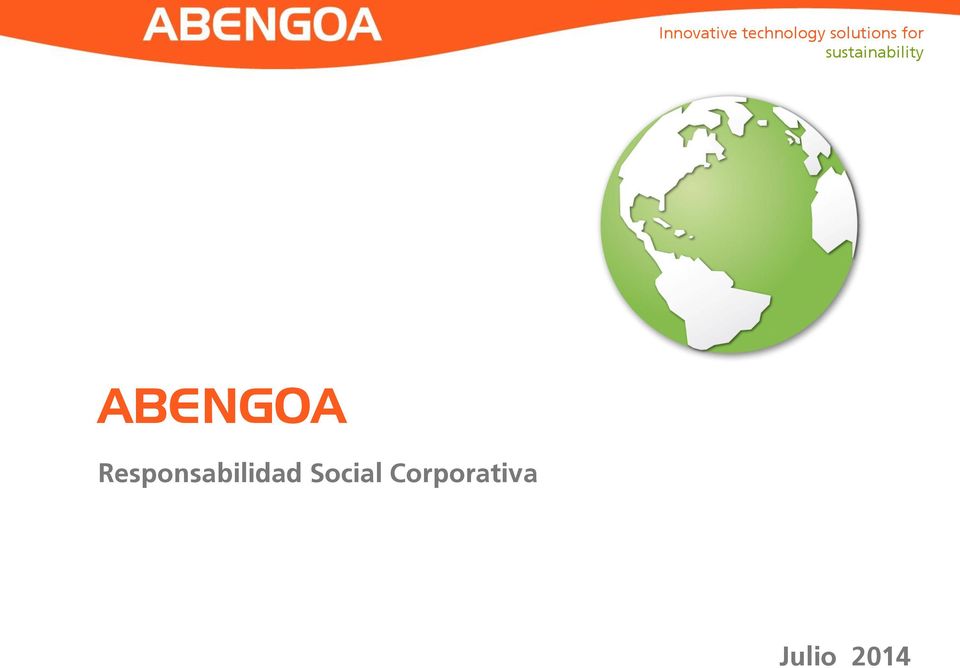 sustainability ABENGOA