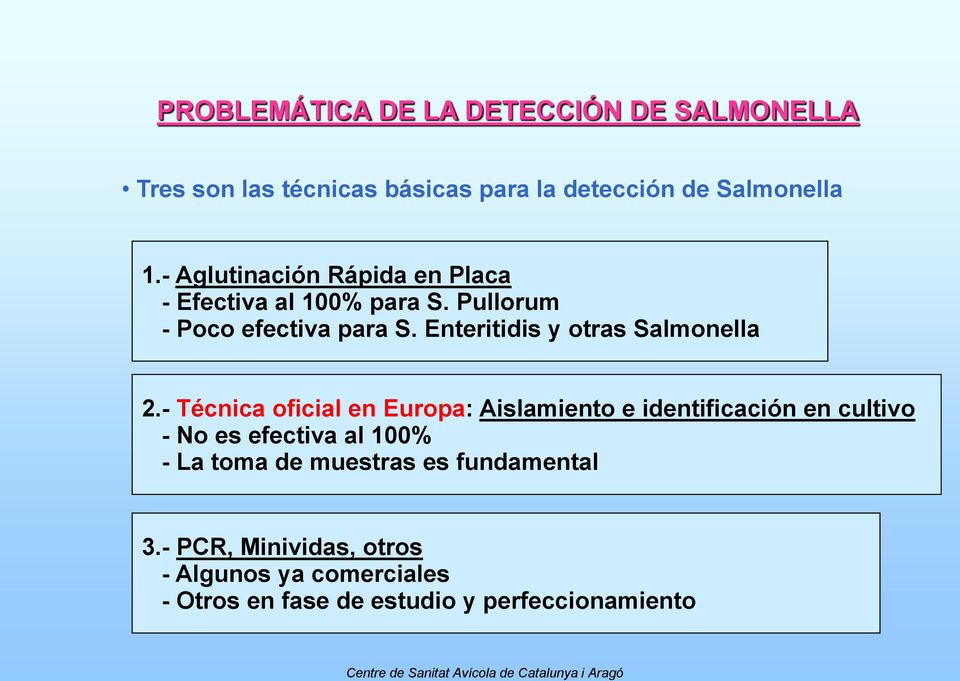 Enteritidis y otras Salmonella 2.