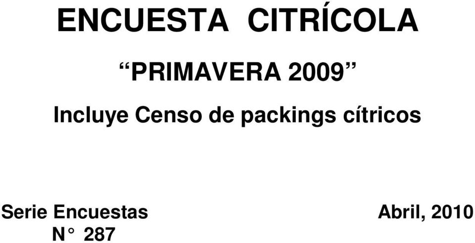 Censo de packings
