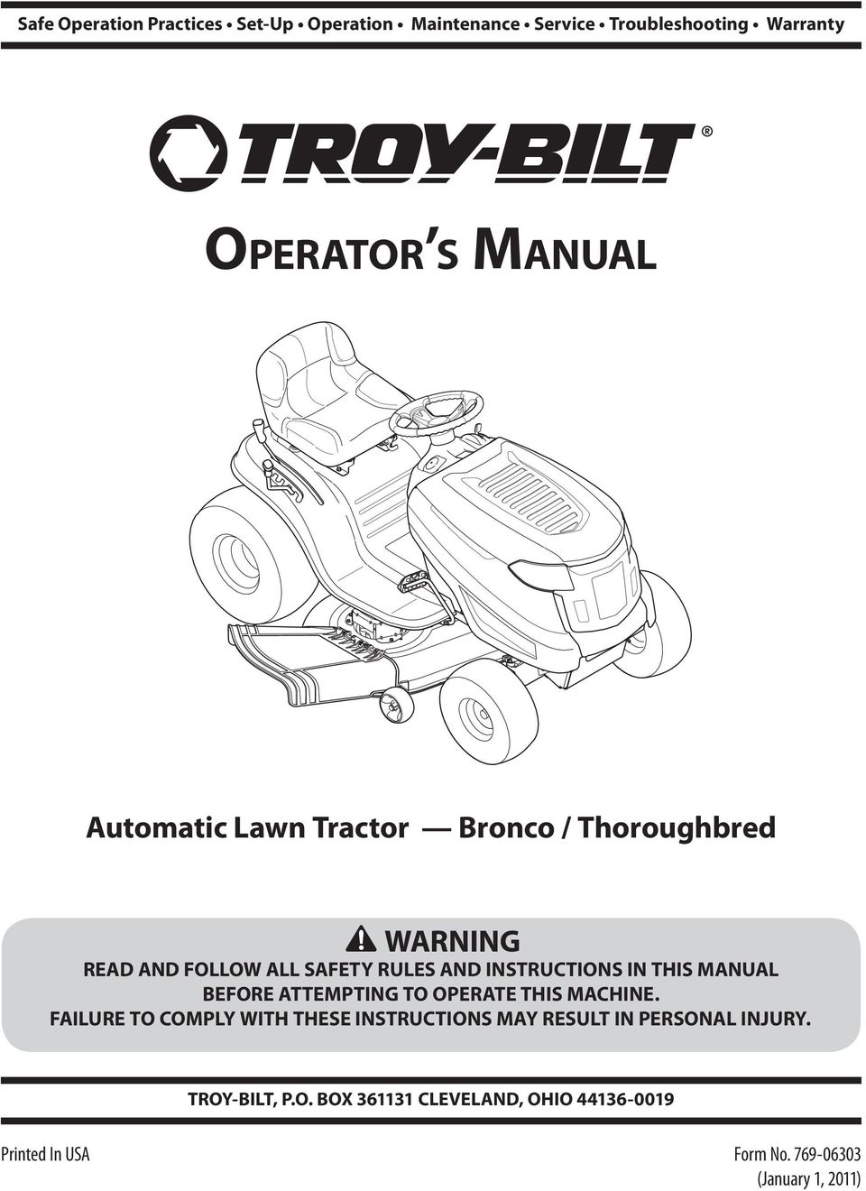 MANUAL BEFORE ATTEMPTING TO OPERATE THIS MACHINE.