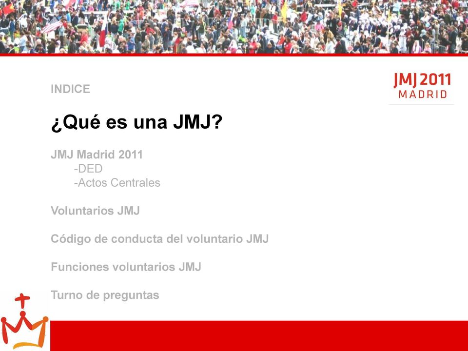 Voluntarios JMJ Código de conducta del