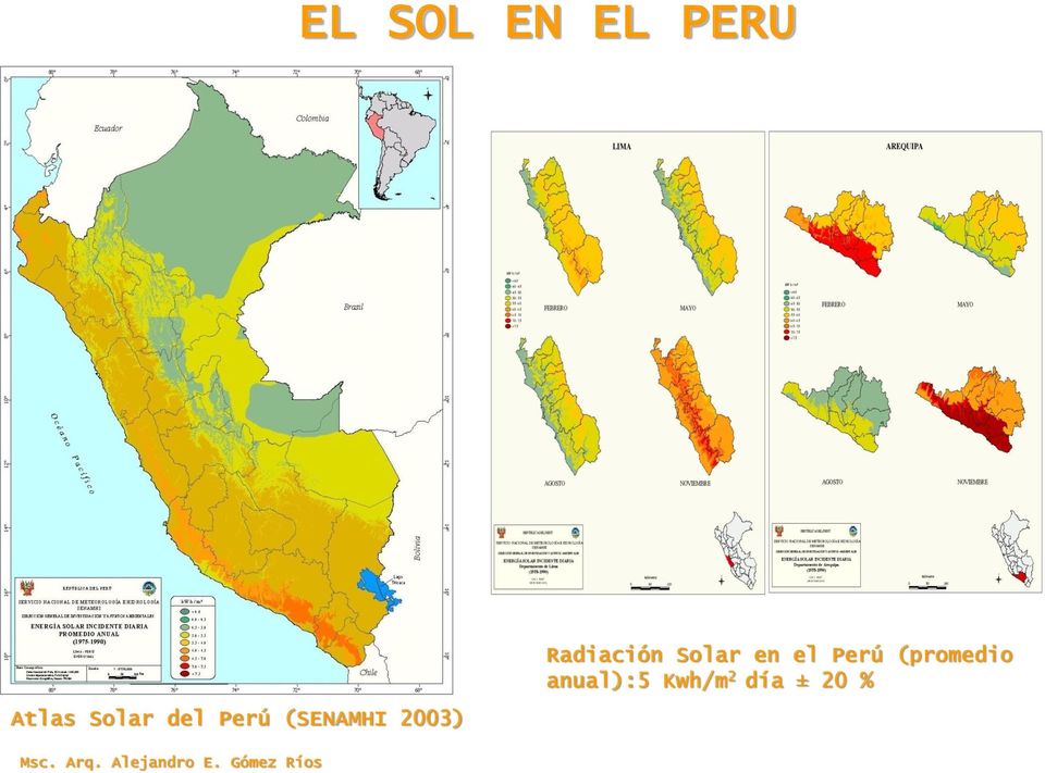 Radiación Solar en el Perú