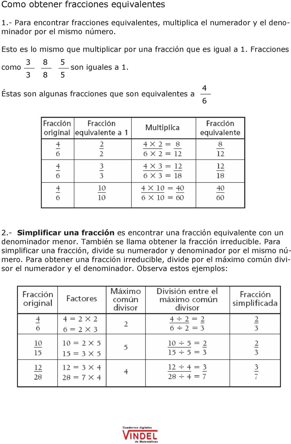 - Simplificar una fracción es encontrar una fracción equivalente con un denominador menor. También se llama obtener la fracción irreducible.