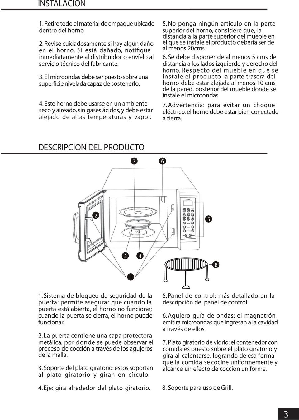 MANUAL DEL USUARIO Horno grill Modelos WMD25GS - PDF Free Download