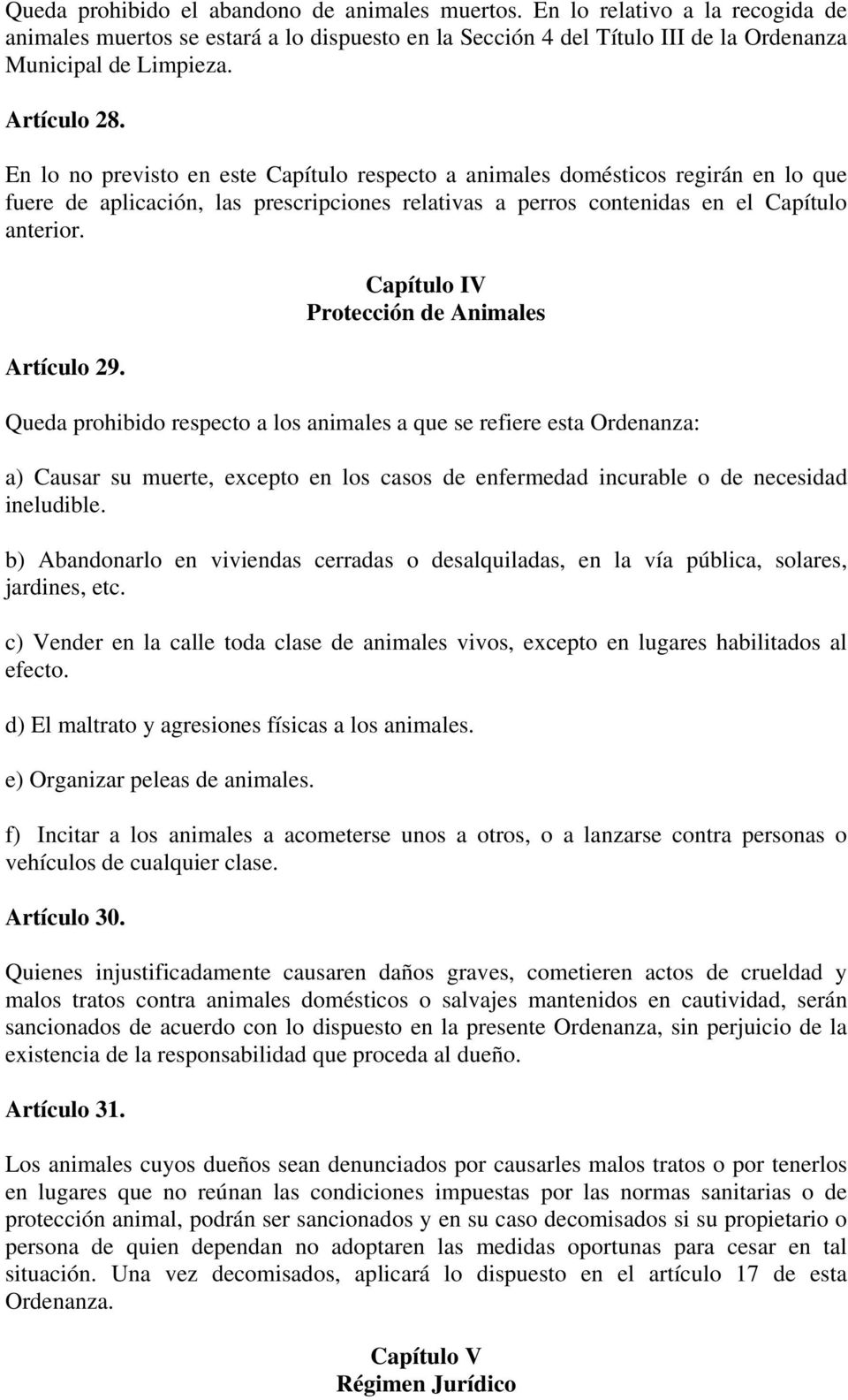 Artículo 29.