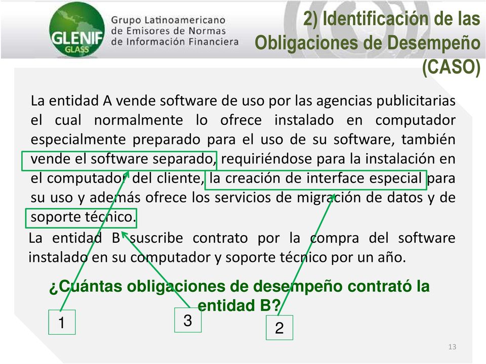 computador del cliente, la creación de interface especial para su uso y además ofrece los servicios de migración de datos y de soporte técnico.