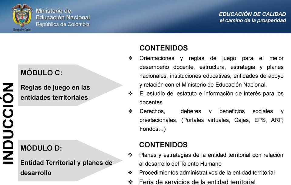 El estudio del estatuto e información de interés para los docentes Derechos, deberes y beneficios sociales y prestacionales.