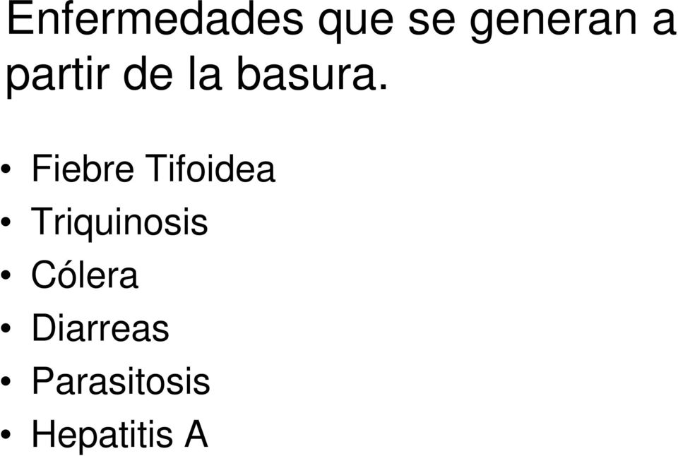 Fiebre Tifoidea Triquinosis