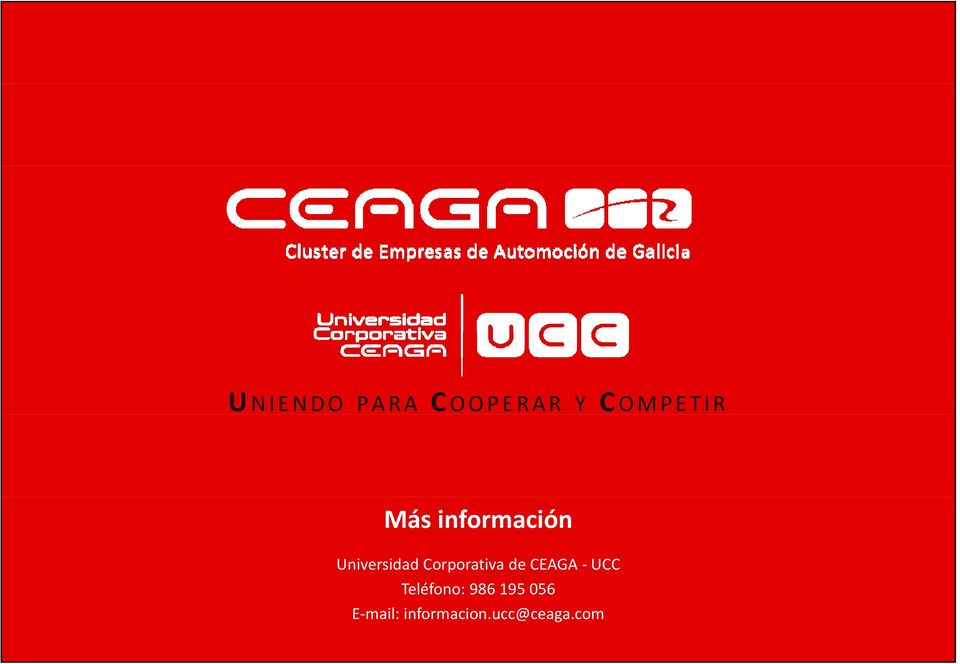 Corporativa de CEAGA UCC Teléfono: