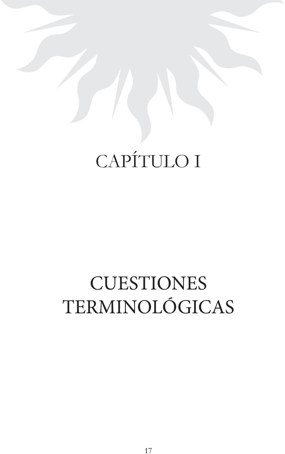 CAPÍTULO I