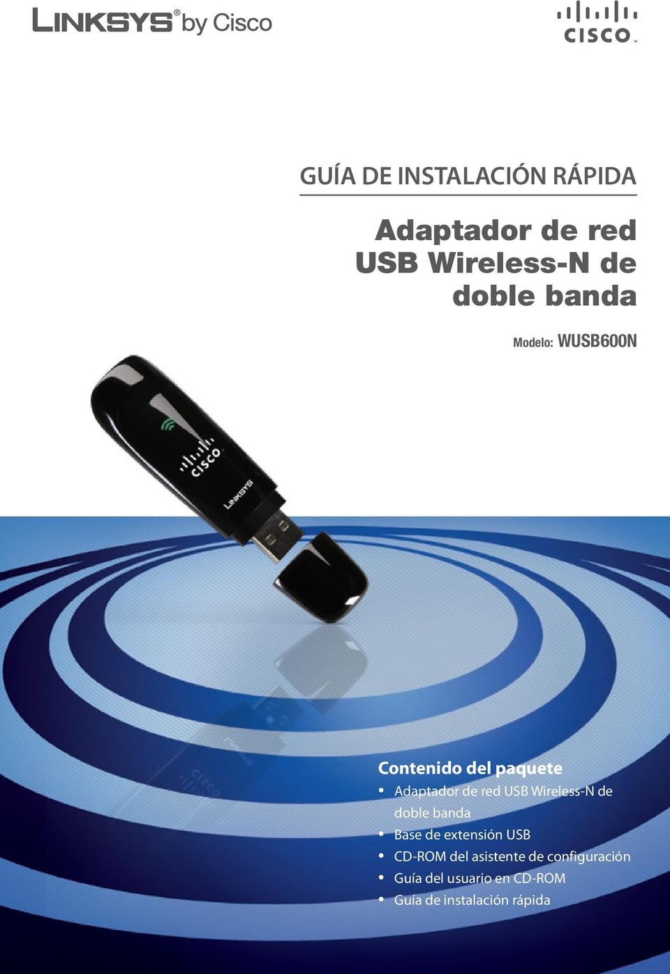 Wireless-N de doble banda Base de extensión USB CD-ROM del asistente