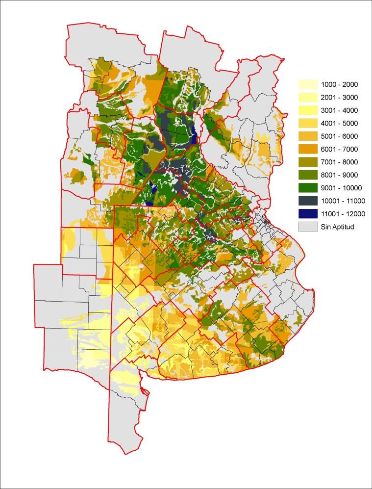 MAIZ Línea Base Rendimientos medios para el cultivo de Maíz en 3751 áreas homogéneas a partir de las capas de