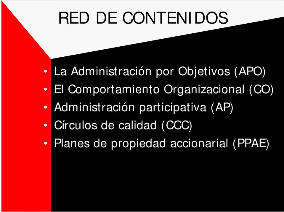 Organizacional (CO) Administración