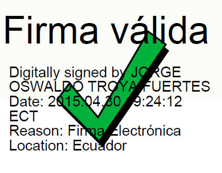 El certificado está firmado electrónicamente por el Director General de Registro Civil, lo cual se evidencia en la parte inferior del