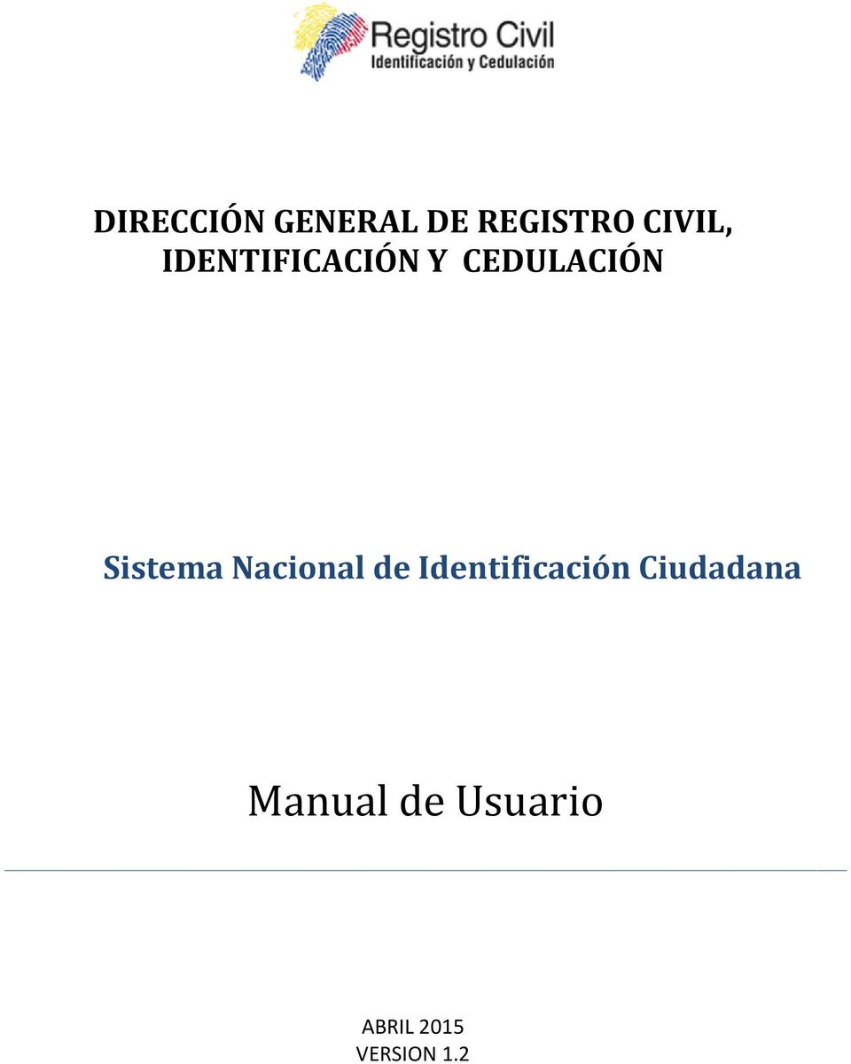 Nacional de Identificación