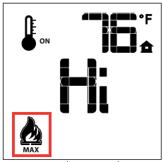 Fig. 6: Pantalla de Control Remoto en Fahrenheit o Celsius Encendido del Equipo: Presione la tecla ON/OFF del Transmisor.