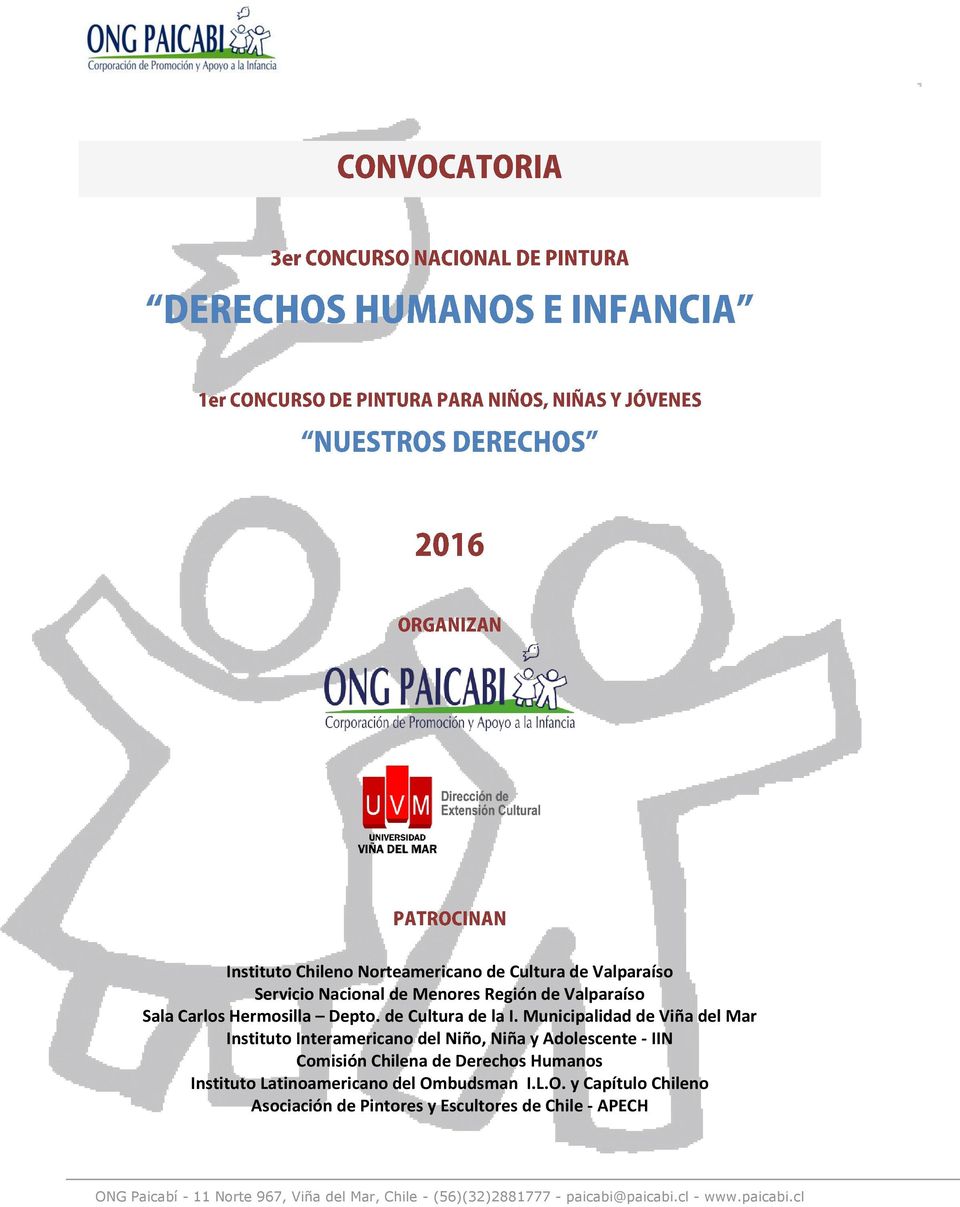 Municipalidad de Viña del Mar Instituto Interamericano del Niño, Niña y Adolescente - IIN Comisión