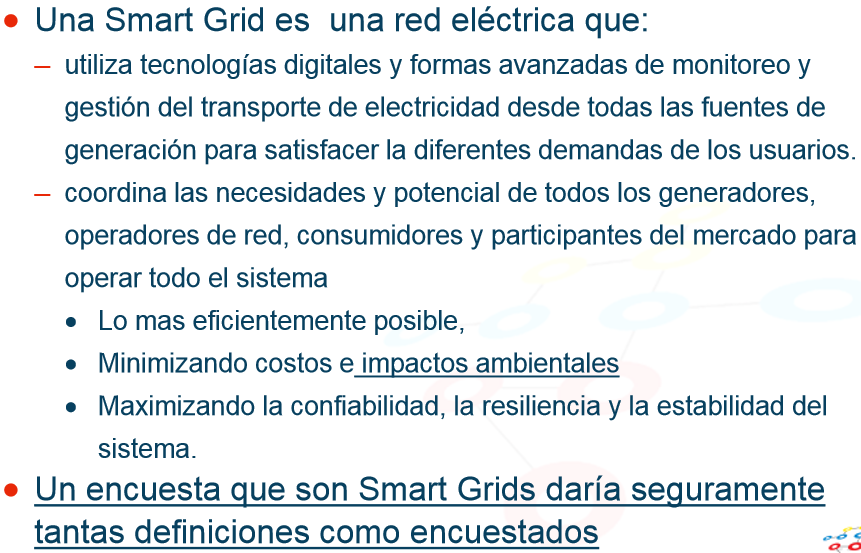 Definición de las Smart Grids según la