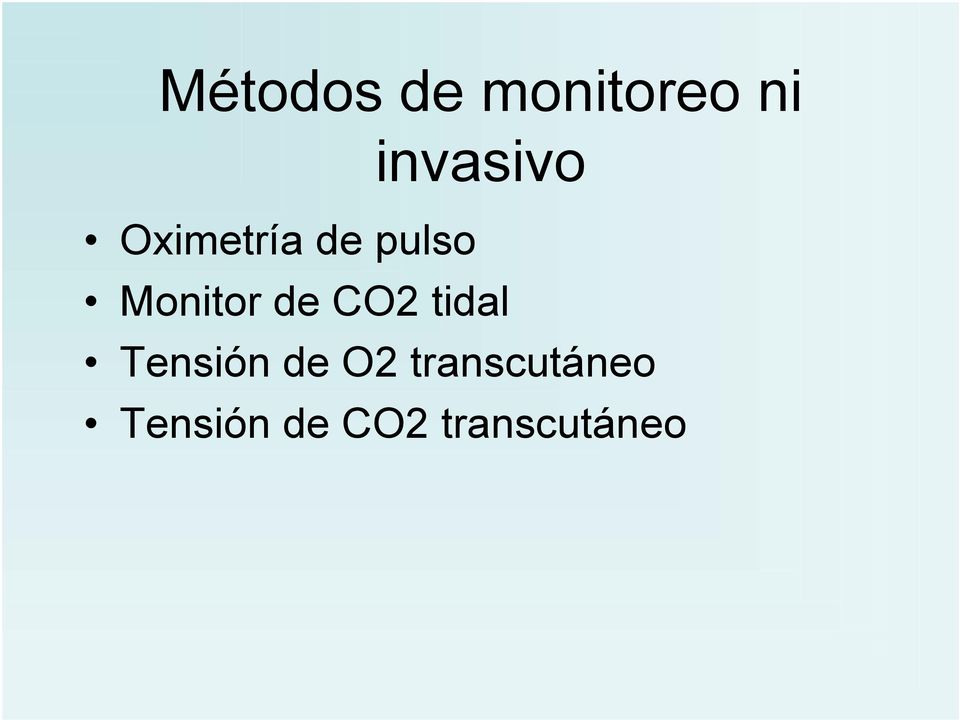 Monitor de CO2 tidal Tensión de