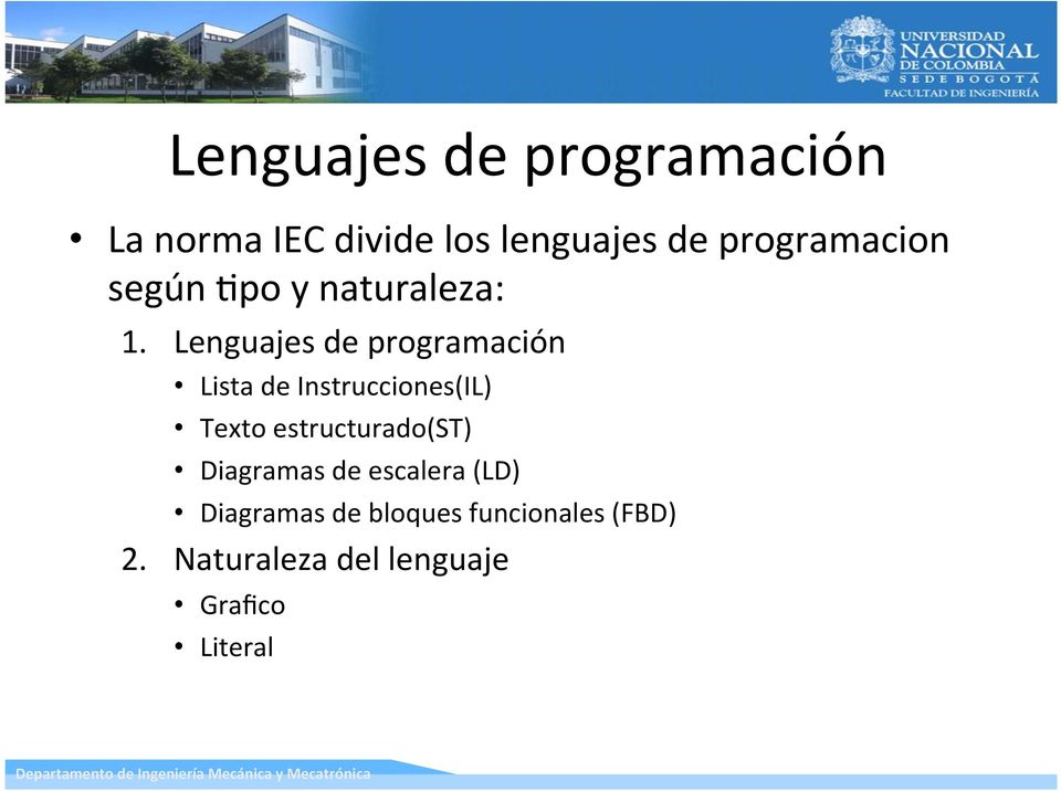 Lenguajes de programación Lista de Instrucciones(IL) Texto