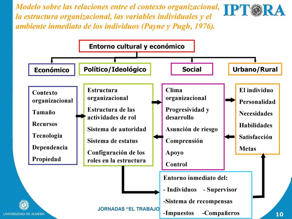 Estructura de las actividades de rol Sistema de autoridad Sistema de estatus Configuración de los roles en la estructura Clima organizacional Progresividad y desarrollo Asunción de