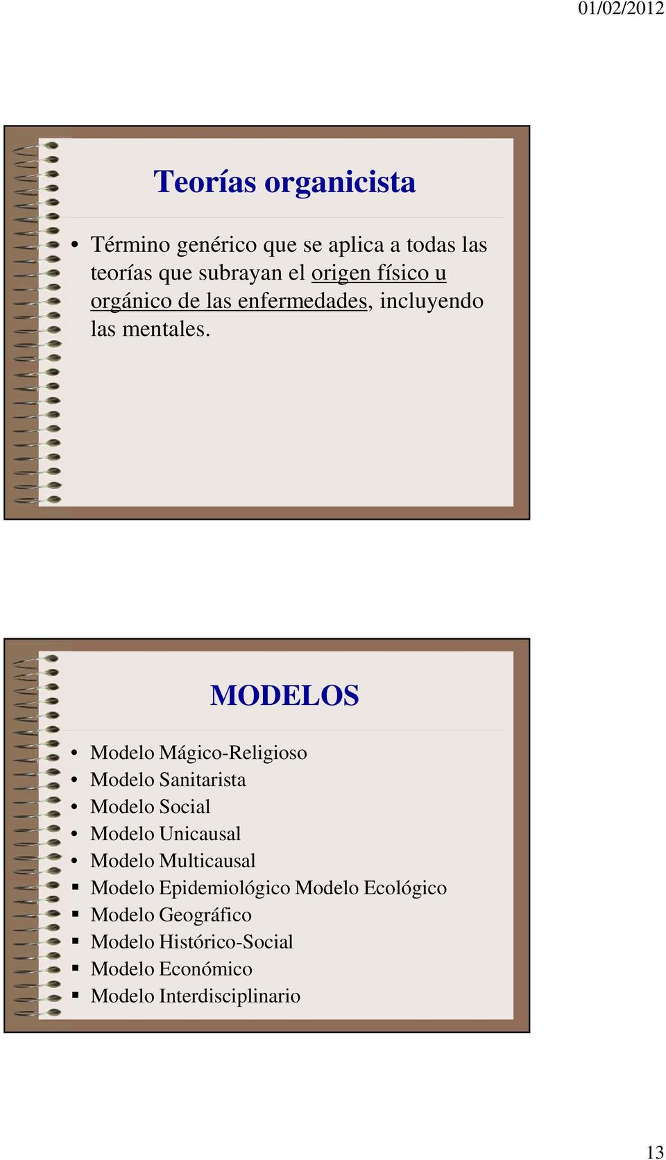 Tema 2: Concepto y modelos de Salud / Enfermedad - PDF Descargar libre