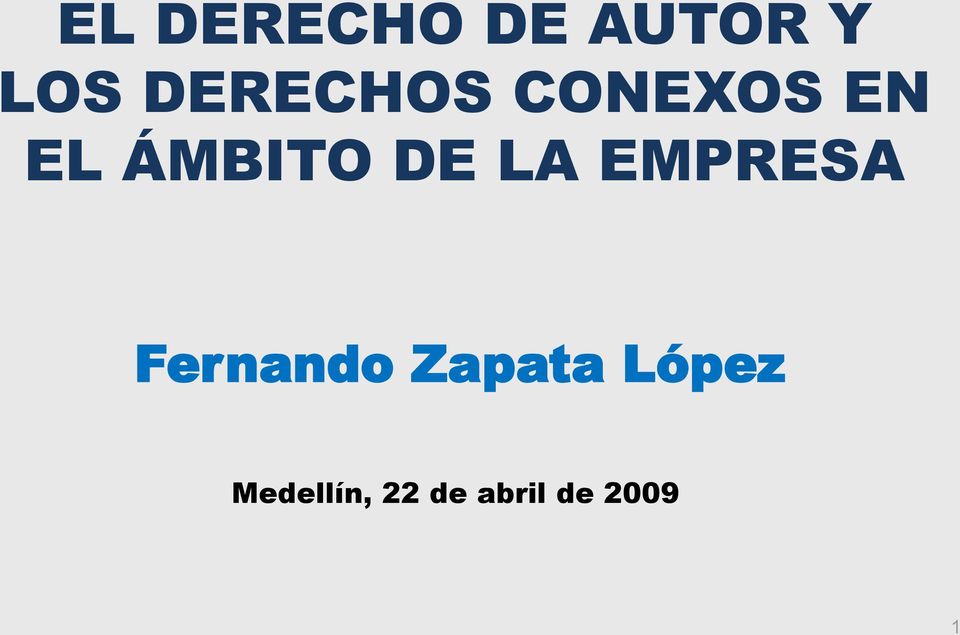 DE LA EMPRESA Fernando Zapata
