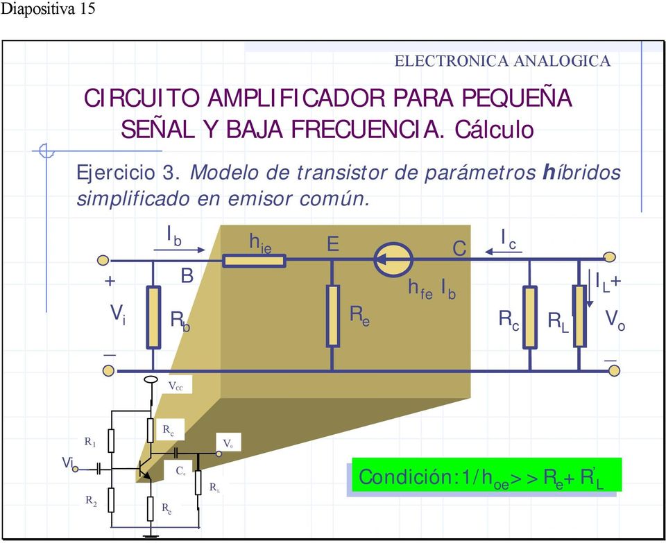 Modelo de transstor de parámetros hírdos