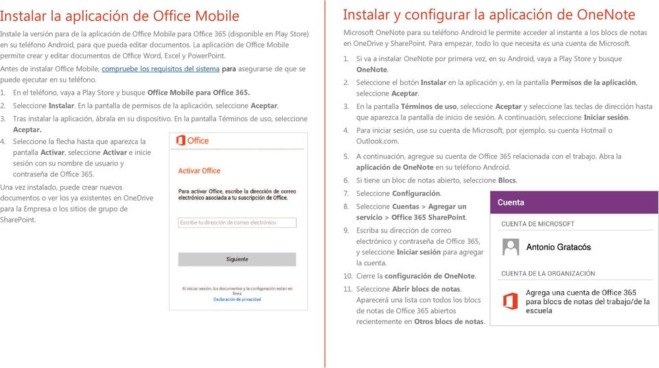 Configurar Office 365 en un teléfono Android - PDF Free Download