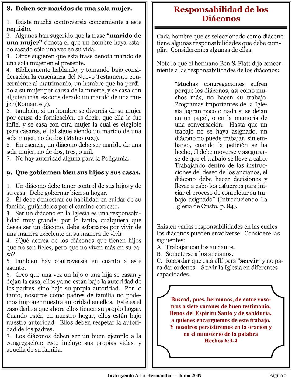 UN BREVE ESTUDIO SOBRE LOS DIACONOS - PDF Descargar libre