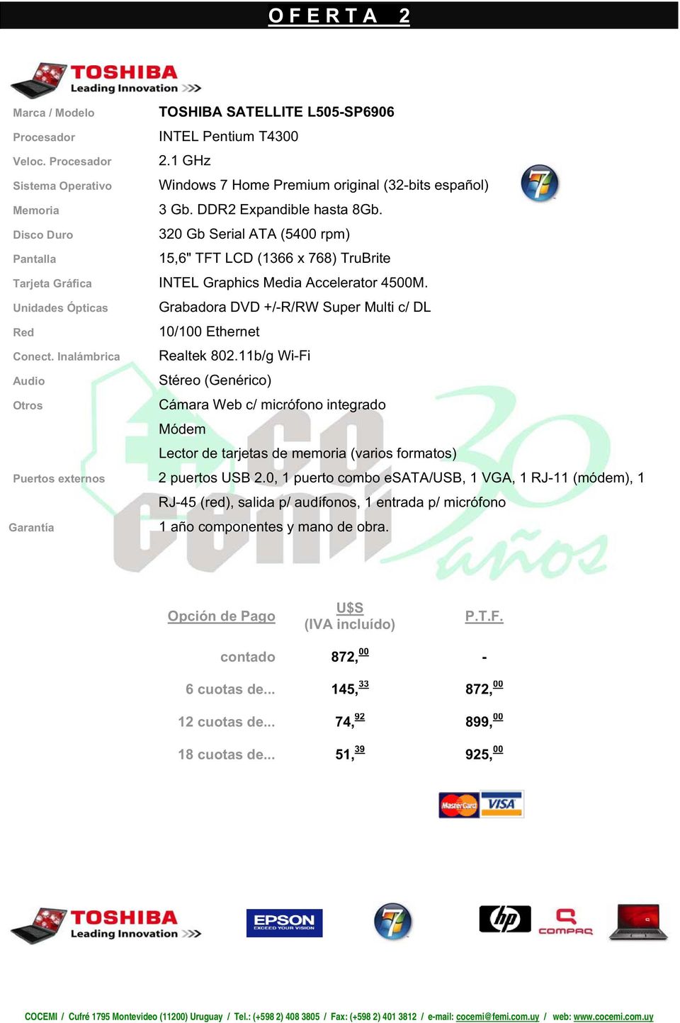 Inalámbrica Grabadora DVD +/-R/RW Super Multi c/ DL Realtek 802.