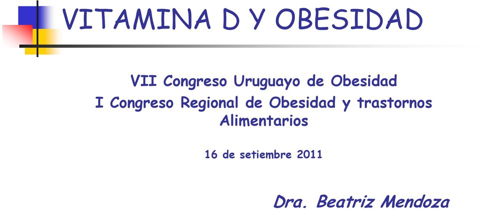 Regional de Obesidad y trastornos