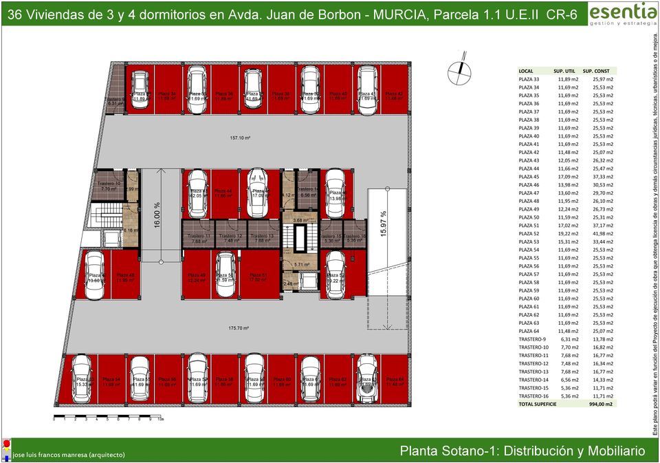 70 m² Plaza 53 5.33 m² Plaza 54 Plaza 55 Plaza 56 Plaza 57 Plaza 58 Plaza 59 Plaza 60 Plaza 6 Plaza 6 Plaza 63 Plaza 64.48 m² SUP.