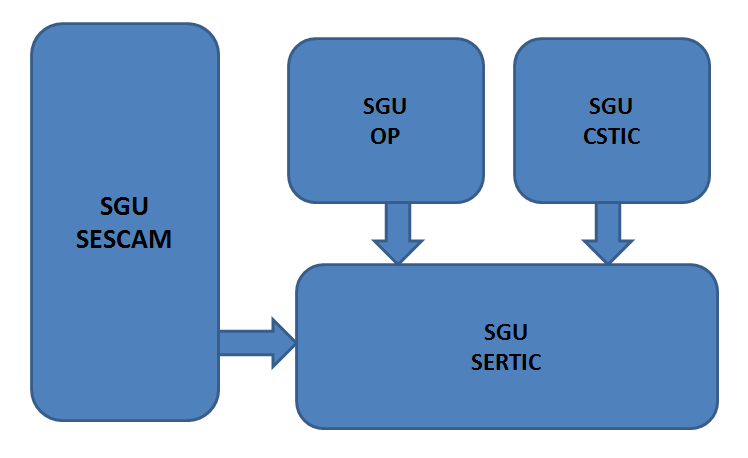 Características del proyecto Relaciones entre SGUs y con
