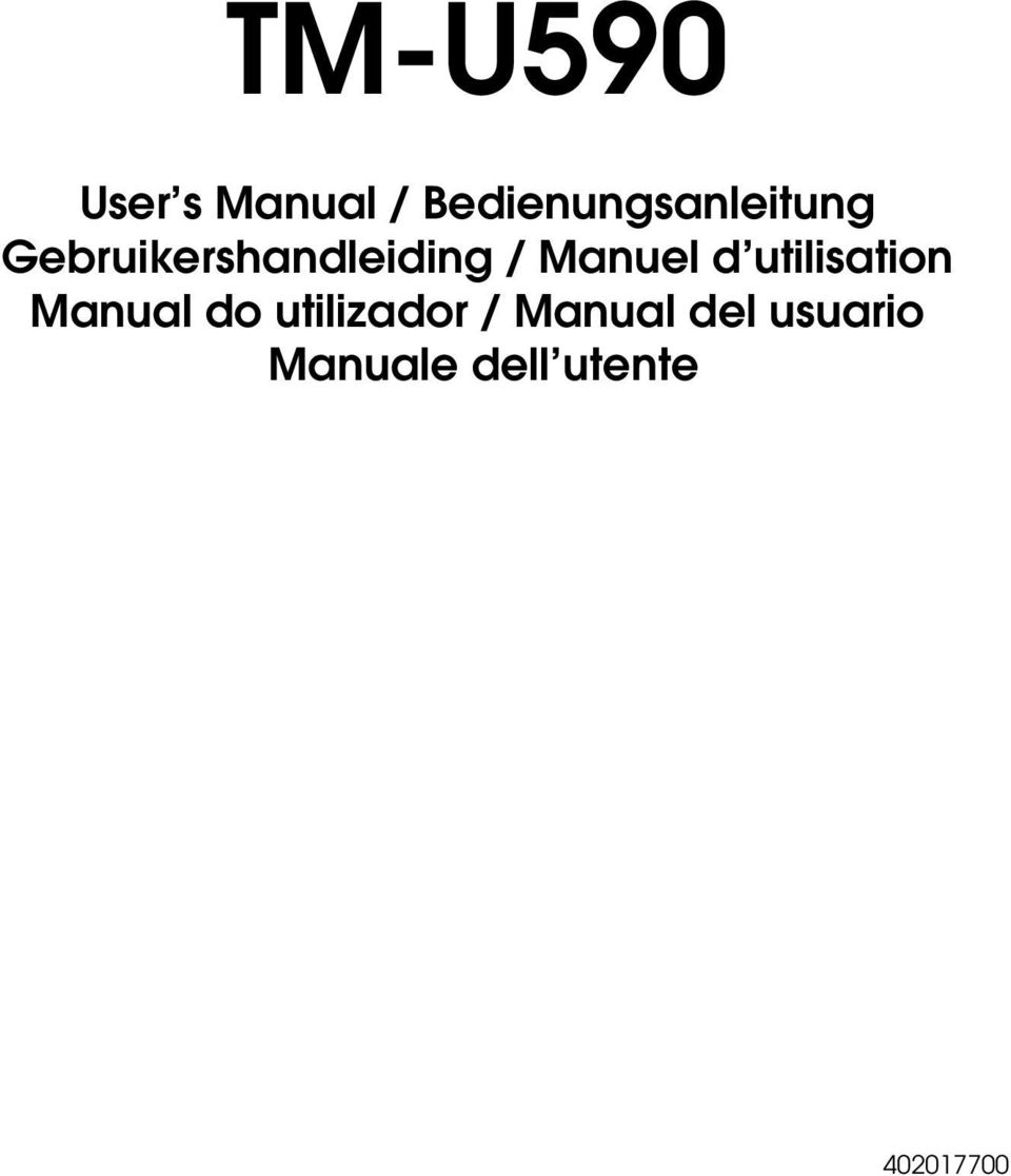 Gebruikershandleiding / Manuel d