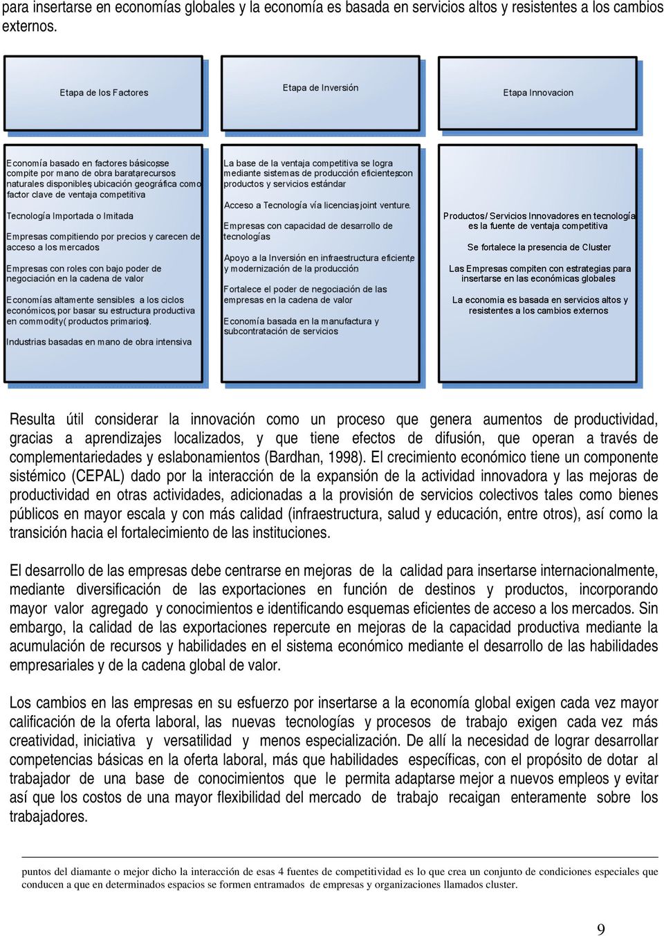 complementariedades y eslabonamientos (Bardhan, 1998).