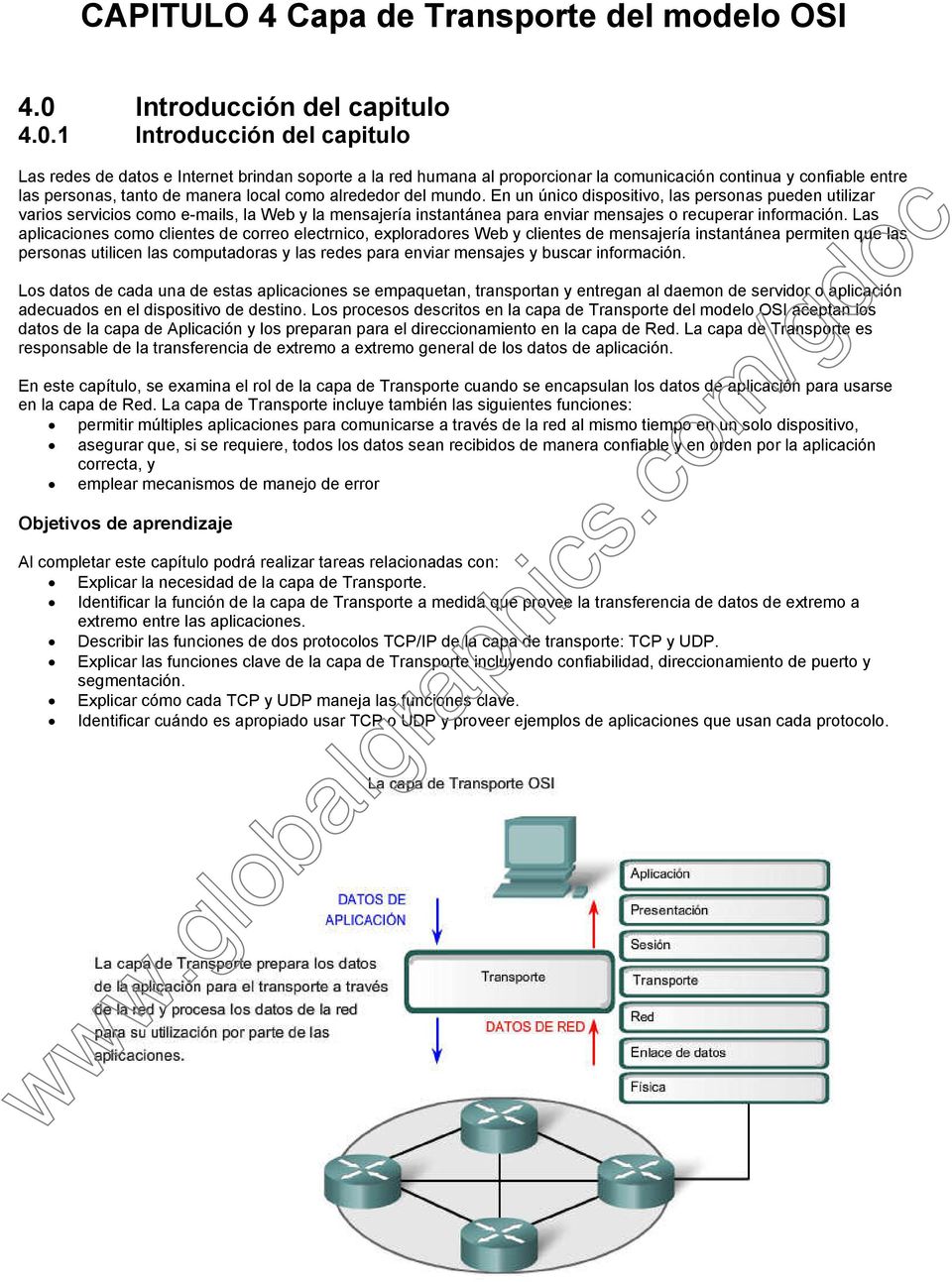 CAPITULO 4 Capa de Transporte del modelo OSI - PDF Descargar libre