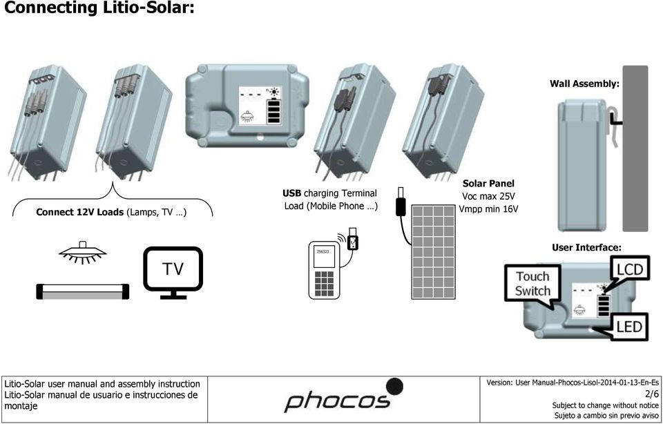 Terminal Load (Mobile Phone ) Solar Panel