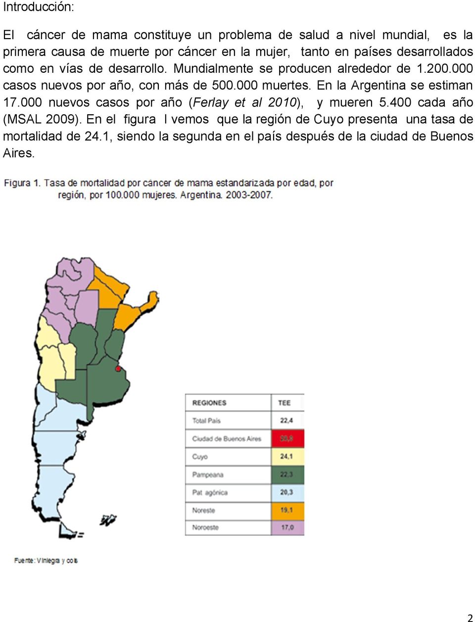 000 casos nuevos por año, con más de 500.000 muertes. En la Argentina se estiman 17.
