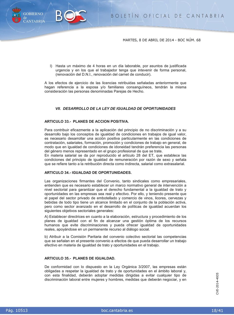 DESARROLLO DE LA LEY DE IGUALDAD DE OPORTUNIDADES ARTICULO 33.- PLANES DE ACCION POSITIVA.