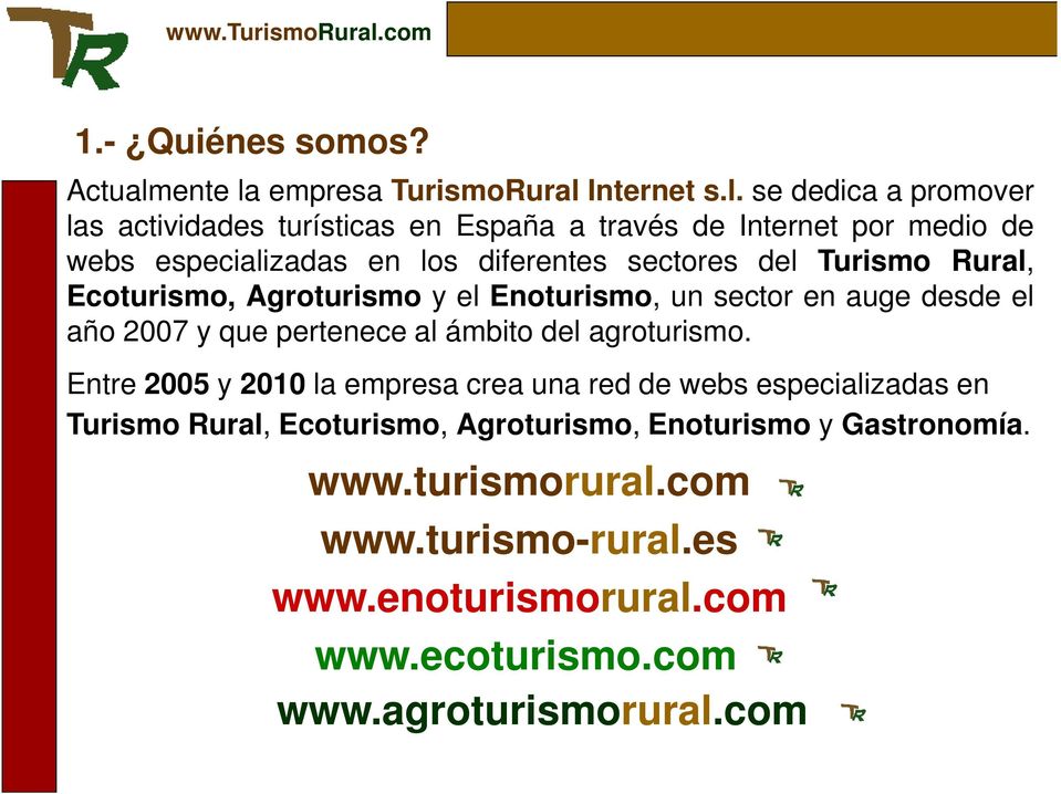 empresa TurismoRural 