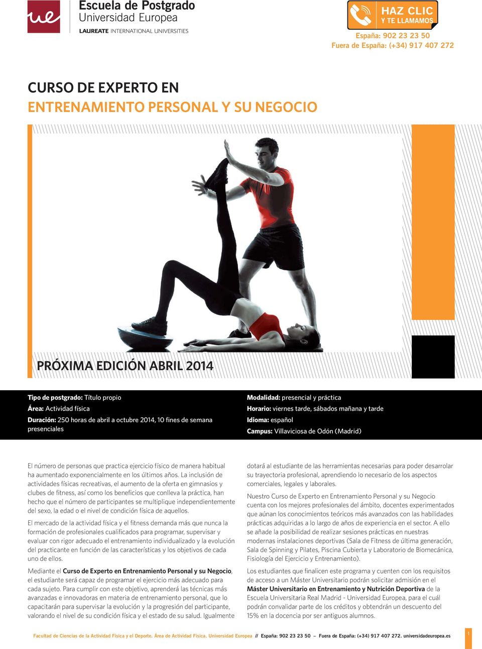 Odón (Madrid) El número de personas que practica ejercicio físico de manera habitual ha aumentado exponencialmente en los últimos años.